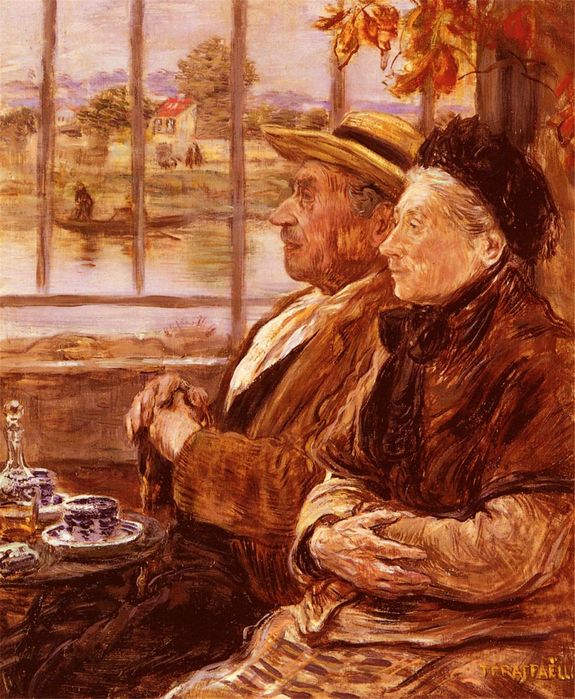 Teatime by Jean Francois Raffaelli